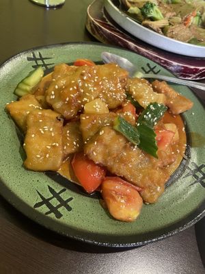 Sweet and sour ‘pork'  at Formosa Vegetarian Eating House in Kardinya
