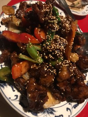 Vegan seitan at Single Pebble in Burlington