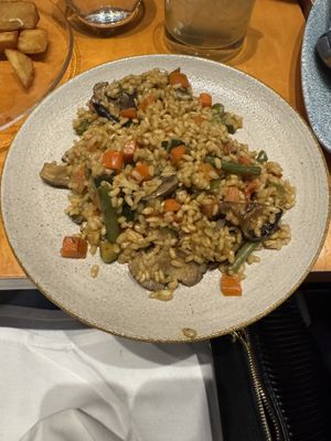 Vegan paella   at Jaleo in Washington