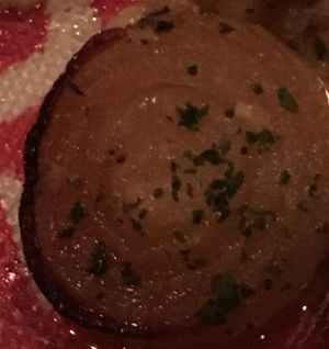 Roasted red peppers and onions at Jaleo in Bethesda