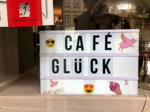 store front at Cafe Glück in Fulda