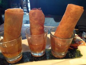 spring rolls at L'Thai Organic Restaurant - East in Tucker