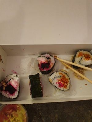 Awful sushi... at Holigans in Vilnius