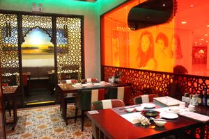 The interior of the restaurant at Super Vegan - Huang Pu District in Shanghai