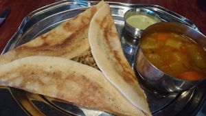 dosa masala at The Bhakti Tree in Newcastle