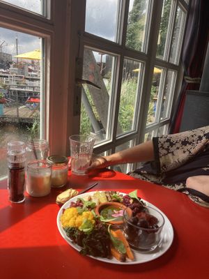 Mooi uitzicht  at Cafe De Ceuvel in Amsterdam