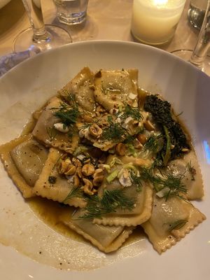 Ravioli   at Cafe De Ceuvel in Amsterdam