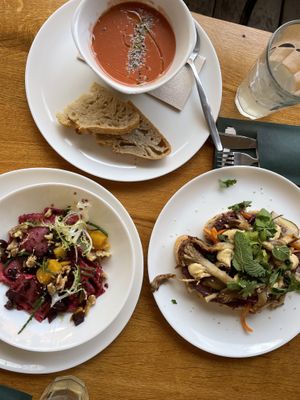 it was super yummie.  at Cafe De Ceuvel in Amsterdam