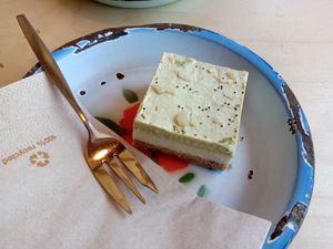 Lemon and lime cake at Cafe De Ceuvel in Amsterdam
