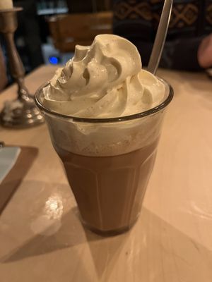 Vegan hot chocolate!   at Cafe De Ceuvel in Amsterdam