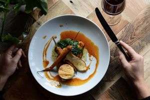 Starter dish at Café de Ceuvel at Cafe De Ceuvel in Amsterdam