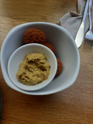 Bitterballen (best ones I've ever had!) at Cafe De Ceuvel in Amsterdam