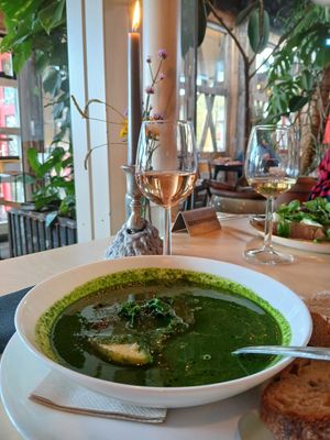 Caldo verde at Cafe De Ceuvel in Amsterdam