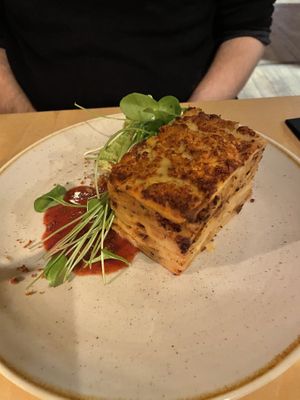 Cauliflower lasagne   at Cafe De Ceuvel in Amsterdam