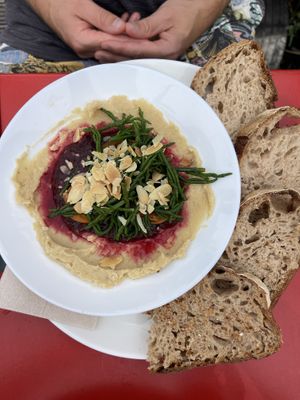 Delicious bean paste  at Cafe De Ceuvel in Amsterdam