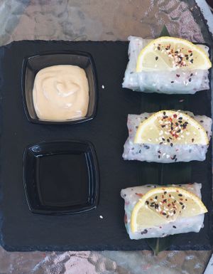 Spring rolls at Mindal in Sevastopol