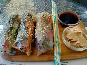 Спринг-роллы. Spring rolls 💚 at Mindal in Sevastopol