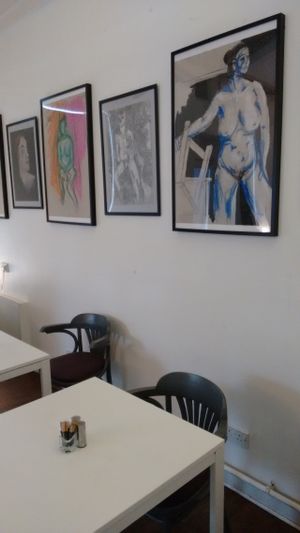 Gallery space at Jeelie Piece in Edinburgh