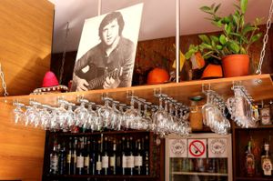 inside at Quick Bee Bar in Sevastopol