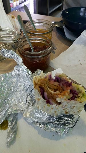 Dürüm vegan at Pita Box in Vienna