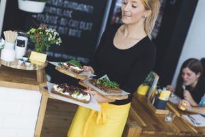 open-face sandwich at Stullenbuero in Dresden
