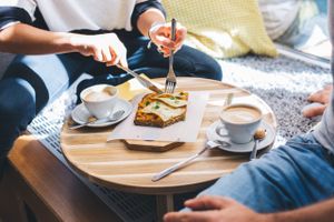 sandwich and coffee at Stullenbuero in Dresden