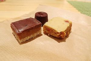 Raw sweets at Herzog in Tel Aviv