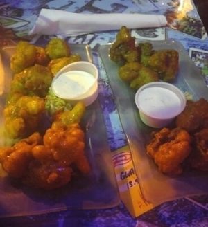 vegan nuggets and cauliflower wings at GWARbar in Richmond
