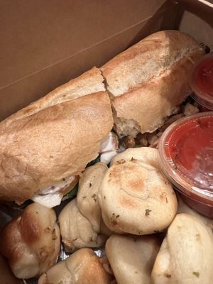 Sandwich with knots   at Este Pizza in Park City