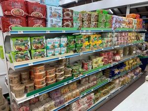 Instant noodle  at Tian Xin Vegetarian 甜心素食 - Hougang in Northeast Singapore