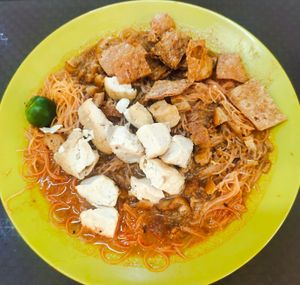 Mee siam at Ji Rong 聚荣素食 - Yishun in North Singapore