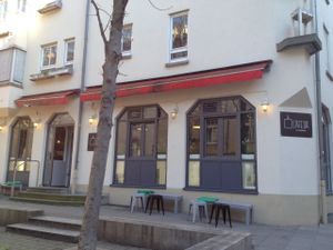 Café Da from outside at Cafe DA in Stuttgart