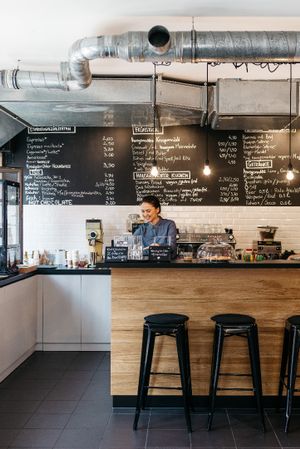 Bar & owner at Cafe DA in Stuttgart