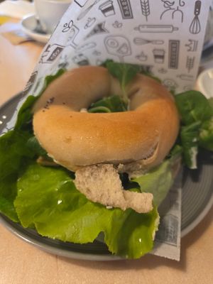 Seitan-Bagel at Bajgle Krola Jana in Szczecin
