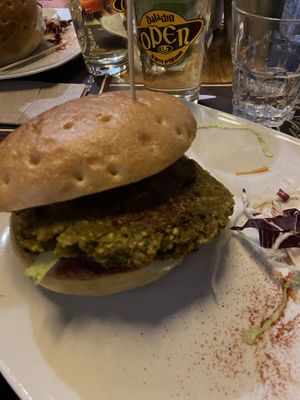 Burger di ceci  at Open Baladin in Turin