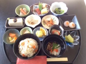 Shojin-gozen at Shiki-Saisai Non in Shirahama