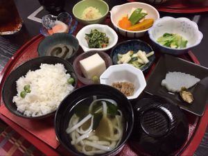 dinner course, first platter at Shiki-Saisai Non in Shirahama