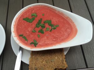beetroot soup  at Dilipasha in Berlin