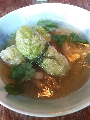 Shiitake wonton - a fun starter at Minh Mat in Stockholm