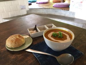 pumpkin soup at Sopa - Jl Raya Nyuh in Ubud