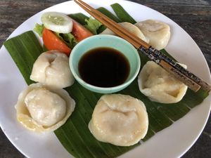  dumplings are delicious  at Sopa - Jl Raya Nyuh in Ubud