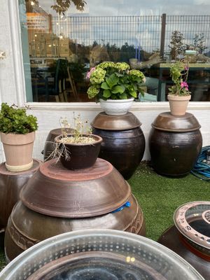 They ferment kimchi etc themselves – they have a little “fermentation garden"  at Heaven Chae - Maybe closed in Mokpo