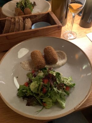 Mushroom croquettes with truffle   at Eetcafe Ceramique in Maastricht
