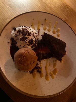 Vegan chocolate dessert   at Eetcafe Ceramique in Maastricht