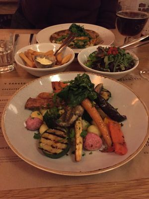 Gnocci with roasted vegetables at Eetcafe Ceramique in Maastricht