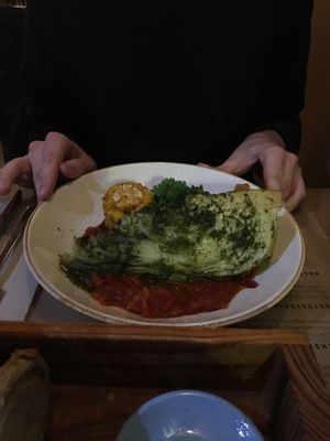 smoked cabbage “Spitskool” at Eetcafe Ceramique in Maastricht