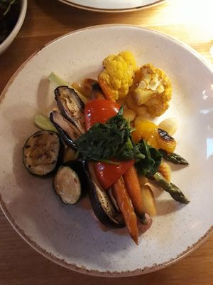 Vegan gnocchi with grilled vegetables (main course) at Eetcafe Ceramique in Maastricht