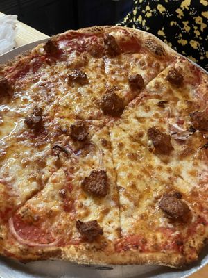 Pizza con Heura  at La Clote in Barcelona