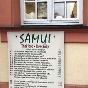 outside at Samui Asia Lounge in Erlangen