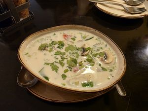 Kokossuppe mit Tofu at Samui Asia Lounge in Erlangen